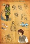  1boy 1girl 2others arrow_(symbol) arya_(eragon) backpack bag boots bow brown_boots brown_eyes brown_hair brown_pants brown_tunic buttons closed_eyes coat crying dated dragon dragon_tail dragon_wings eastern_dragon egg english_text eragon eragon_(character) fangs full_body grass green_coat horse leaf multiple_others multiple_persona pants pointy_ears reins riding riding_animal saddle saddlebags saphira_(eragon) scales scar shirt short_hair shoulder_blades signature speech_bubble spikes tail tears ticcy tree tunic white_shirt wings yawning 