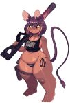  anthro breasts cleavage clothed clothing female gun hi_res mammal murid murine ranged_weapon rapscallion rat rodent solo thick_thighs weapon wide_hips 