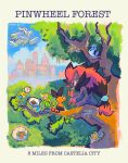  bird caterpillar city flying forest from_behind grass highres in_tree lake nature oshawott pidove pigeon pokemon pokemon_black_and_white reesieroo-spark reshiram sewaddle sitting sitting_in_tree skyline snivy starter_pokemon_trio tepig tree whimsicott 