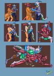 accessory amputee anal anal_penetration anthro arm_spikes ball_tuft balls big_bulge blue_body bodily_fluids bottomwear brown_eyes buckteeth bulge cigarette claws clothing coat comic comic_panel cum cum_drip cum_in_ass cum_inside cumshot curling_toes digital_drawing_(artwork) digital_media_(artwork) digitigrade disability dragon dripping drooling duo ejaculation erection erection_under_clothing eyes_closed fangs feet foreskin forked_tongue french_kissing frottage fur fur_markings furgonomics genital_fluids genital_piercing genitals green_body growing_bulge hand_on_chest hand_on_hip hand_on_leg hand_on_shoulder hand_on_tail hat headgear headwear hi_res horn kissing licking looking_at_another looking_pleasured lying male male/male mammal markings married_couple motion_lines multicolored_body multicolored_fur murid murine mythological_creature mythological_scalie mythology necktie nipple_piercing nipples notched_horn notched_tail on_side orange_body pants penetration penile penile_penetration penis penis_piercing penises_touching piercing pink_body plantigrade precum precum_squirt prosthetic prosthetic_leg prosthetic_limb rat red_body red_fur ring rodent saliva scalie scar sex shirt shoulder_spikes sitting sitting_on_another spikes spikes_(anatomy) suspenders tail tail_pull teeth toe_claws tongue topwear tuft undressing undressing_another vein veiny_penis vest watermark werecreature white_body wispypie wounded yellow_eyes