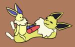 alternate_color animal_genitalia animal_penis animated canine_penis duo eeveelution fan_character feral frottage genitals homolution jera_(homolution) jolteon lying male male/male nintendo on_back penis pok&eacute;mon pok&eacute;mon_(species) purple_penis sex size_difference smile tagme video_games 