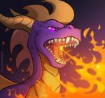  2021 activision antanariva digital_media_(artwork) dragon feral fire horn male open_mouth purple_eyes spines spyro spyro_the_dragon teeth tongue video_games 
