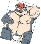  2021 anthro asian_clothing belly clothing cute_fangs diru11 east_asian_clothing fundoshi hi_res japanese_clothing kemono male mammal moobs nipples overweight overweight_male sitting sketch solo underwear ursid white_clothing white_fundoshi white_underwear 