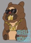  bidoof eyewear fluffy gold_(metal) gold_jewelry gold_tooth hi_res jewelry mammal nintendo pok&eacute;mon pok&eacute;mon_(species) rapper rodent skellisquid sunglasses video_games 