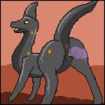  1:1 animated anus digital_media_(artwork) disembodied_penis female feral genitals looking_at_viewer low_res male open_mouth penis pixel_(artwork) pixel_animation raised_tail short_playtime smoglin_(starbound) solo solo_focus standing starbound temtem_lover vaginal video_games 