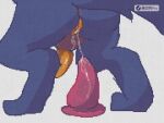4:3 anal anal_fluids anal_masturbation animated anthro anus black_body black_fur bodily_fluids casualties:_unknown dildo expie_(gunsawian) feet fur genitals gunsawian jabic23 male masturbation penis sex_toy solo tail toying_self