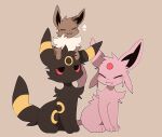  3_toes :3 absurd_res ambiguous_gender black_body black_ears black_fur black_inner_ear black_tail brown_body brown_ears brown_fur canid canine carrying cheek_tuft daww digital_media_(artwork) eevee eeveelution emanata espeon eyes_closed facial_tuft feet felid feline feral fluffy forehead_gem front_view full-length_portrait fur group half-closed_eyes happy head_markings head_tuft hi_res kemono larger_ambiguous larger_feral leg_markings looking_at_another mammal markings monotone_body monotone_ears monotone_fur monotone_tail multicolored_body multicolored_ears multicolored_fur narrowed_eyes neck_tuft nintendo no_sclera nude on_head on_top on_top_of paws pink_body pink_ears pink_fur pink_tail pok&eacute;mon pok&eacute;mon_(species) portrait quadruped red_eyes ring_(marking) ringtail satori_(verfyhi) simple_background sitting size_difference smaller_ambiguous smaller_feral smaller_on_top smile tail_markings tan_background three-quarter_view toes tuft two_tone_body two_tone_ears two_tone_fur two_tone_tail umbreon video_games white_body white_fur yellow_body yellow_ears yellow_fur yellow_tail 