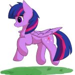 1:1 2021 cutie_mark equid equine feathers female feral friendship_is_magic glazirka hair hasbro hooves horn mammal my_little_pony purple_body purple_eyes purple_feathers purple_hair purple_horn purple_wings quadruped side_view solo twilight_sparkle_(mlp) unicorn_horn winged_unicorn wings 