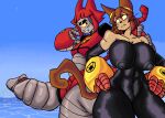 absurd_res alternate_color animal_humanoid anthro beach big_breasts big_penis breasts brown_hair cat_humanoid clothing domestic_cat duo eyewear felid felid_humanoid feline feline_humanoid felis female female/female gameoverse genitals glitch_productions goggles hair hi_res huge_filesize humanoid kit_bodega latex latex_clothing latex_skinsuit machine malice_(gameoverse) mammal mammal_humanoid metal_penis metallic_body nahmona_ds penis robot sea skinsuit tail thick_thighs tight_clothing water wide_hips