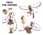 action_pose anthro avian beak big_butt big_eye big_pupils bird breasts butt chicken diegutan eyelashes feathered_wings feathers female flying frita_the_chicken galliform hi_res kick model_sheet open_beak open_mouth phasianid pose pupils reference_image simple_background small_breasts solo spread_wings thick_thighs white_background wide_hips wings