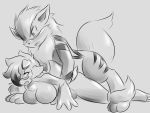  ambiguous_penetration anthro anthro_on_feral anthro_penetrated arcanine axel_(thatonevocals) bestiality blush breasts doggystyle duo eyewear female feral feral_penetrating feral_penetrating_anthro from_behind_position glasses greyscale hi_res lycanroc male male/female midnight_lycanroc monochrome neck_tuft nintendo open_mouth penetration pok&eacute;mon pok&eacute;mon_(species) scar sex shocked stripes tetsushi tuft video_games zelena_(thatonevocals) 