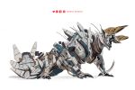  2021 ambiguous_gender capcom claws digital_media_(artwork) fanged_wyvern feral hi_res monster_hunter simple_background solo video_games white_background xezeno zinogre 