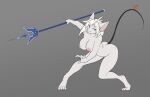  accessory anthro big_breasts breasts burmecian female final_fantasy final_fantasy_ix freya_crescent furgonomics hexteknik hi_res mammal melee_weapon murid murine nude polearm rat ribbons rodent simple_background solo square_enix tail_accessory tail_ribbon video_games weapon 