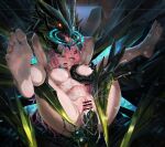  1girl 1other ambriel_(arknights) arknights bar_censor barefoot bestiality breasts censored choker commission completely_nude cum cum_in_pussy cum_on_body ejaculation female_ejaculation hair_ornament hairclip highres infection_monitor_(arknights) large_breasts long_hair mon3tr_(arknights) mon3tr_(summon)_(arknights) monster navel nipple_piercing nipples nude piercing pink_eyes pink_hair pixiv_commission sex sex_from_behind soles solo_focus spread_legs stomach_bulge toes tongue vaginal xiaomai_guozhi zoophilia 