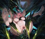  1girl 1other ambriel_(arknights) arknights bar_censor barefoot bestiality breasts censored choker commission completely_nude cum cum_in_pussy cum_on_body hair_ornament hairclip highres infection_monitor_(arknights) large_breasts long_hair mon3tr_(arknights) mon3tr_(summon)_(arknights) monster navel nipple_piercing nipples nude piercing pink_eyes pink_hair pixiv_commission pregnant sex sex_from_behind soles solo_focus spread_legs stomach_bulge toes tongue vaginal xiaomai_guozhi zoophilia 