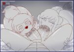 2_penises anthro arcanine big_penis blue_border border brothel double_fellatio double_oral fan_character fellatio female ffm ffm_threesome garchomp generation_1_pokemon generation_4_pokemon genitals group group_sex hi_res humanoid looking_at_another looking_at_partner looking_at_viewer male male/female multi_genitalia multi_penis nintendo oral penile penis pok-zone pokemon pokemon_(species) recording recording_sex recording_video sex threesome trio