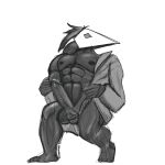  1:1 abs absurd_res anthro deltarune erection framebuffer hi_res kneeling looking_at_viewer male male/male mask muscular muscular_male pecs sketch solo swatch_(deltarune) swatchling_(deltarune) unclothing undertale_(series) video_games 