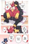  &lt;3 2020 absurd_res anthro blaziken blush bodily_fluids comic cum cum_in_ass cum_inside cum_leaking dialogue drooling ejaculation english_text eyes_closed genital_fluids genitals hi_res humanoid_genitalia humanoid_penis legendary_pok&eacute;mon lucario male male/male nintendo nude one_eye_closed open_mouth patreon patreon_logo patreon_username penis pok&eacute;mon pok&eacute;mon_(species) rookie_bear saliva signature single_strike_style_urshifu sitting sweat text tongue tongue_out uncensored urshifu video_games 