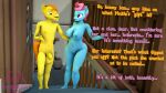  3d_(artwork) anthro balls big_breasts breasts casual_nudity dialogue digital_media_(artwork) duo equid equine female friendship_is_magic genitals hasbro hi_res husband_and_wife male mammal married_couple mature_female mr._cake_(mlp) mrs._cake_(mlp) my_little_pony nude senthaurekmern 