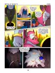 3:4 absurd_res anthro armor blue_body blue_fur boots bottomwear clothed clothing coach_sam_(zourik) comic dialogue director_hoopa_(zourik) english_text footwear fur generation_5_pokemon generation_6_pokemon generation_7_pokemon generation_8_pokemon group hair headgear helmet hi_res hisuian_form hisuian_samurott hoopa hoopa_(unbound) legendary_pokemon lieutenant_sousuke_(zourik) male muscular muscular_anthro muscular_male nintendo nipples pants pecs plant pokemon pokemon_(species) portal portal_ring principal_solgaleo_(zourik) regional_form_(pokemon) samurott shoes solgaleo speech_bubble suit text topless topless_anthro topless_male tree unconscious white_body white_fur white_hair zourik