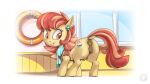  16:9 2021 anus aunt_holiday_(mlp) butt cutie_mark earth_pony equid equine female feral friendship_is_magic genitals hair hasbro hi_res hooves horse looking_back mammal my_little_pony mysticalpha nipples pony pussy quadruped rear_view red_eyes red_hair scarf smile solo standing tan_body teats teeth widescreen 