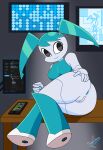  2021 absurd_res android anus butt female genitals hi_res humanoid jenny_wakeman machine my_life_as_a_teenage_robot nickelodeon pussy robot solo whygenamoon 