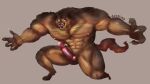  16:9 60t5lim3 anthro big_muscles canid canine canis huge_muscles male mammal muscular solo were werecanid werecanine werewolf widescreen wolf 