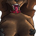  1:1 alpha_channel anthro breasts collar collar_only digital_media_(artwork) female fur hair long_hair mammal outline pasties phol pixel_(artwork) procyonid raccoon roquet simple_background solo teeth teeth_showing tongue tongue_out transparent_background 