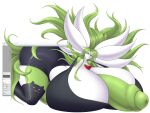 alpha_channel anthro big_breasts big_butt big_penis black_bottomwear black_clothing black_legwear black_pants black_shirt black_stockings black_topwear bottomwear breaking_the_fourth_wall breast_squish breasts butt butt_squish cat_stockings cleavage clothed clothing destroyed_planet eyewear flaccid foreskin funkybacon gardevoir generation_3_pokemon genitals glasses green_body green_hair green_skin gynomorph hair hi_res huge_breasts huge_butt huge_hips huge_penis huge_thighs hyper hyper_breasts hyper_genitalia hyper_penis intersex legwear long_hair looking_at_viewer nintendo orchid_(pelleelle) pants penis planet pokemon pokemon_(species) red_eyes shirt smile smirk solo squish stockings thick_thighs topwear white_body white_skin wide_hips
