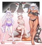 1_horn 2025 2_panel_comic abs absurd_res alice_(black_souls) animal_humanoid ankle_ribbon arm_under_breasts armor artist_name barefoot big_breasts biped black_clothing black_souls_(game) black_topwear blood blood_from_eye bloody_tears blush blush_lines bodily_fluids bottomwear boxers_(clothing) breasts brown_nails brown_toenails camisole chemise chromatic_aberration clothed clothed_female clothed_humanoid clothing collarbone colored_nails crossed_legs debuffs_only_(artist) determined digital_drawing_(artwork) digital_media_(artwork) ellipsis english_description equid equid_humanoid eyebrow_through_hair eyebrows eyelashes eyewear feet felid felid_humanoid female female_humanoid floppy_ears floral_print footwear full-length_portrait genitals gesture glasses glistening glistening_body glistening_breasts glistening_skin grimm_(black_souls) group hair hand_gesture headgear helmet hi_res high-angle_view holding_body_pillow holding_object holding_pillow horn horse_ears human humanoid imminent_fight inner_ear_fluff lagomorph lagomorph_humanoid leiden_(black_souls) leporid_humanoid lion_humanoid long_hair lop_ears male male_human mammal mammal_humanoid mane menacing_shadow mouth_closed muscular muscular_female muscular_humanoid nails navel nightgown_only nipples node_(black_souls) open_mouth orange_eyes outline oversized_clothing pajamas pantherine pantherine_humanoid pattern_background pillow pillow_fight plume pointing pointing_at_another portrait pupils purple_bottomwear purple_clothing purple_eyes rabbit_humanoid red_text scut_tail sharp_horn shoes short_tail simple_background sitting_on_pillow skinny_female skinny_humanoid slightly_chubby slightly_chubby_female slightly_chubby_humanoid slim_human slim_male slippers slit_pupils small_breasts smug socks straight_hair tail tail_tuft tears teeth_showing text toenails toes topwear translucent translucent_camisole translucent_clothing translucent_hair translucent_nightgown tuft under_boob underwear unicorn_horn unicorn_humanoid unis_(black_souls) vulva white_boxers white_camisole white_chemise white_clothing white_eyebrows white_eyelashes white_eyewear white_footwear white_glasses white_hair white_inner_ear_fluff white_mane white_nails white_outline white_socks white_tail white_toenails white_topwear white_underwear wide_stance yellow_eyes yellow_horn
