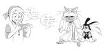2026 anthro bodily_fluids bow_tie bunnicula bunnicula_(series) cellphone chester_(bunnicula) clothed clothing collar collar_tag crossdressing digital_media_(artwork) domestic_cat dress electronics fangs felid feline felis female fur group hair half-closed_eyes hi_res holding_cellphone holding_object holding_phone human jewelry key lagomorph leporid long_ears male male/male mammal mina_monroe narrowed_eyes necklace phone rabbit red_eyes romantic romantic_couple scut_tail sharp_teeth shirt short_tail siamese_cat simple_background sitting sitting_together sketch smile spanish_text speech_bubble sweat tail taking_picture teeth text three-quarter_view topwear translated trio vampire vest viat_on wedding_dress wedding_veil white_background
