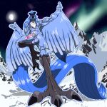 1:1 amarashi anthro articuno balls barazoku big_balls big_penis black_claws blue_body blue_feathers blue_hair blue_tail_feathers claws feathers generation_1_pokemon genitals hair hi_res humanoid_genitalia humanoid_penis legendary_pokemon male muscular nintendo penis pink_penis pokemon pokemon_(species) saggy_balls snow solo