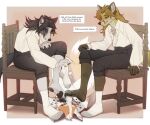 0xk1ru 6:5 anthro anthro_on_anthro aristocrat body_worship border bottomwear brown_background canid canine chair clothing edgar_vladilisitsa english_text feet foot_fetish foot_on_face foot_sniffing footwear fox furniture group lying male male/male male_anthro mammal musk musk_worship musky_feet on_back pants pawpads paws shirt simple_background sitting smelly smelly_feet sniffing socks stepped_on stink_fumes submissive submissive_anthro submissive_male text topwear trio white_border