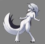  anthro badroy breasts canid canid_demon crotch_tuft dancing demon featureless_breasts featureless_crotch female hair hellhound helluva_boss loona_(helluva_boss) mammal nude solo tuft 