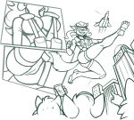 2026 action_pose aircraft airplane anthro bodysuit breasts callie_briggs camel_toe city claws cleavage close-up clothed clothing crowd domestic_cat electronics felid feline felis female gesture group hand_gesture hanna-barbera harness hi_res jet jumping low-angle_view male mammal mask monochrome nipple_outline open_bodysuit open_heel_footwear outside phone pointing pose pouches public redout skinsuit smile swat_kats tight_clothing toe_claws toeless_legwear under_boob vehicle