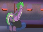  absurd_res anthro dragon friendship_is_magic hasbro hi_res jakepankeke male my_little_pony plug_(sex_toy) sex_toy solo spike_(mlp) 