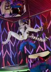 anal anal_penetration anthro balls bareback bodily_fluids close-up cum cum_inside cumshot duo ejaculation exhibitionism felid genital_fluids genitals hi_res interspecies jonas_the_sergal male male/male mammal money orgasm pantherine penetration pole sakuri_rainne sergal stage stripes stripper_pole tiger white_body