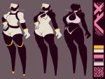 4:3 afro anthro aquatic bodysuit claire_(xavmeep) clothing female fish halter_top hat headgear headwear hi_res hidden_buxom model_sheet off/on prosthetic prosthetic_leg prosthetic_limb shark simple_coloring skinsuit thong tight_clothing underwear white_bodysuit white_clothing white_skinsuit xavmeep