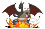  alternate_color aura charizard claws closed_mouth dragon dragon_wings energy_ball fangs fire glowing glowing_eyes highres mega_stone moonblast_(pokemon) no_humans nostrils open_mouth pokemon pokemon_(creature) pokemon_focus pokemon_move psaber97 red_eyes shiny_pokemon simple_background whimsicott white_background wind wings 