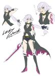  1girl aged_up arm_belt bandaged_arm bandaged_hand bandages black_panties commentary duplicate english_commentary fate/grand_order fate_(series) fingerless_gloves gloves green_eyes happy highres jack_the_ripper_(fate/apocrypha) kizeminato looking_at_viewer lowleg lowleg_panties maria_the_ripper open_mouth panties scar scar_across_eye scar_on_cheek scar_on_face short_hair shoulder_tattoo single_fingerless_glove solo tattoo third-party_source underwear 