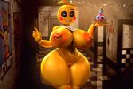  2021 3d_(artwork) 5_fingers animatronic anthro areola avian barely_visible_genitalia barely_visible_pussy beakless bedroom_eyes bib big_areola big_breasts bird black_eyebrows black_pupils black_sclera blonde_hair blue_eyes breasts c4d_max candle chicken cupcake_(fnaf) digital_media_(artwork) doorway eyebrows female fingers five_nights_at_freddy&#039;s five_nights_at_freddy&#039;s_2 food food_creature galliform gallus_(genus) genitals grin hair half-closed_eyes hallway hi_res holding_object holding_plate hollow_eyes huge_breasts looking_at_viewer lovetaste_chica machine narrowed_eyes navel nipple_piercing nipples noseless nude orange_areola orange_nipples orange_pussy phasianid piercing plate pupils pussy raised_eyebrow robot rosy_cheeks seductive sharp_teeth smile solo standing teeth teeth_showing thick_thighs toy_chica_(fnaf) video_games white_eyes white_pupils wide_hips yellow_body yellow_skin 