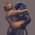  2019 4_fingers abs anal anal_penetration anthro anthro_on_anthro anthro_penetrated anthro_penetrating anthro_penetrating_anthro balls belly big_abs big_balls big_biceps big_deltoids big_muscles big_pecs big_penis big_triceps black_arms black_balls black_belly black_body black_chest black_face black_fingers black_fur black_hands black_legs black_tail blue_eyes blue_pupils blue_sclera bristol brown_arms brown_back brown_beard brown_belly brown_body brown_butt brown_chest brown_eyebrows brown_face brown_fingers brown_fur brown_hands brown_legs brown_neck brown_pseudo_hair brown_tail butt carrying_partner closed_smile colored digital_drawing_(artwork) digital_media_(artwork) duo ear_scar ear_tuft erection eye_scar eyebrows eyes_closed facial_scar felid fingers fur genitals glans grey_background grey_beard grey_eyebrows grey_mane half-closed_eyes hand_on_leg huge_biceps huge_deltoids huge_pecs huge_quads huge_triceps humanoid_genitalia humanoid_hands humanoid_penis light lion looking_down looking_pleasured male male/male male_anthro male_penetrated male_penetrating male_penetrating_male mammal mane muscle_size_difference muscular muscular_anthro muscular_male narrowed_eyes nipples nude_anthro nude_male obliques pantherine pecs penetration penile penile_penetration penile_spines penis penis_in_ass penis_size_difference pink_glans pink_nipples pink_nose pink_penis portrait pseudo_hair pupils scar serratus sex shaded shadow side_view simple_background stand_and_carry_position standing standing_sex suina the_witcher thick_penis three-quarter_portrait tuft tusks 