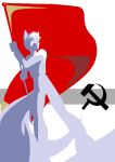  abstract canid canine communism fox hammer_and_sickle hi_res male mammal politics propaganda red_flag 