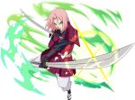  1girl armor dou dual_wielding green_eyes haruno_sakura holding holding_sword holding_weapon japanese_armor katana kusazuri looking_at_viewer naruto_(series) naruto_shippuuden naruto_shippuuden:_ultimate_ninja_blazing official_alternate_costume official_art pants pink_hair red_armor sandals shoulder_armor socks sode solo sword weapon white_pants white_socks 