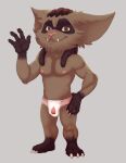  2019 3_toes 4_fingers anthro arm_markings arm_tuft athletic athletic_anthro athletic_male barefoot belly biceps big_ears big_eyes big_head briefs_only bristol brown_arms brown_belly brown_body brown_chest brown_ears brown_eyebrows brown_face brown_feet brown_fingers brown_fur brown_hands brown_inner_ear brown_legs brown_markings brown_neck brown_pseudo_hair brown_pupils brown_toes bulge cheek_tuft chin_tuft claws clothed clothed_anthro clothed_male clothing cupcake deltoids digital_drawing_(artwork) digital_media_(artwork) dreadlocks ear_tuft elbow_tufts eyebrows facial_tuft fan_character feet fingers fluffy_ears food full-length_portrait fur gesture grey_background head_tuft humanoid_hands kean_(g00da) league_of_legends leg_markings light male mammal markings open_mouth open_smile pecs pink_briefs pink_mouth pink_nose plantigrade portrait pseudo_hair pupils quads riot_games shaded short_anthro short_male simple_background skimpy smile socks_(marking) solo standing three-quarter_view toes topless topless_anthro topless_male tuft two_tone_briefs video_games waving white_briefs white_claws yordle 