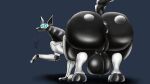  16:9 anus balls big_anus big_balls big_butt big_feet bubblebutt butt canid canine canis digitigrade domestic_dog donut_anus feet feral genitals german_shepherd glowing glowing_eyes herding_dog hi_res huge_balls huge_butt hyper hyper_anus hyper_balls hyper_butt hyper_genitalia latex_skin looking_at_viewer looking_back machine male mammal nervous_smile pastoral_dog paws presenting presenting_hindquarters robot rubber shadow signature simple_background solo something_wicked_(artist) thick_neck thick_thighs widescreen 