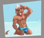  2018 4_fingers abs anthro anthro_focus arm_tuft armpit_hair avian belly big_abs big_biceps big_deltoids big_eyes big_muscles big_pecs bird black_nose blue_sky blue_speedo blue_water boat body_hair bristol brown_arms brown_belly brown_body brown_chest brown_face brown_fingers brown_fur brown_hands brown_legs brown_markings brown_neck brown_tail bulge chin_tuft claws clear_sky clothed clothed_anthro clothed_male clothing colored day detailed_background digital_drawing_(artwork) digital_media_(artwork) elbow_tufts eyebrows facial_markings facial_tuft feral fingers front_view fur grey_background gull half-closed_eyes hand_on_head hand_on_leg head_markings humanoid_hands lari larid looking_aside looking_at_viewer lutrine male male_anthro mammal markings muscular muscular_anthro muscular_male mustelid narrowed_eyes navel neck_tuft nipples open_mouth open_smile outside partially_submerged pecs pink_nipples pinup portrait pose pseudo_hair red_eyes sailing_boat sailing_watercraft shaded sharp_teeth simple_background sky smile smiling_at_viewer solo solo_focus standing teeth three-quarter_portrait toony topless topless_anthro topless_male tuft vehicle water watercraft wet wet_body wet_fur white_beard white_claws white_eyebrows white_pseudo_hair white_pubes white_whiskers wristband 