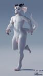  3d_(artwork) 4k 5_fingers 9:16 absurd_res anthro arta blender_(software) diamondwing digital_media_(artwork) dragon fingers genitals hi_res male nude open_mouth penis shaded_signature solo thelapdragon tongue tongue_out white_body 