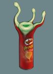  ambiguous_gender food food_creature hi_res not_furry penetrable_sex_toy pringles sex_toy simple_background tentacles tussamag what why 