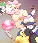 alacarte ambiguous_gender audino censored female fisting genitals group group_sex mawile meowstic nintendo nude oral penetration pok&eacute;mon pok&eacute;mon_(species) pussy ralts sex syringe vaginal vaginal_penetration video_games 